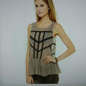 Free people sleeveless peplum top